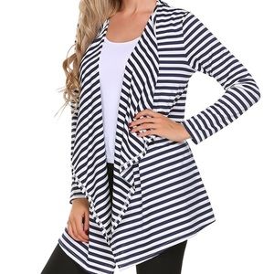 ❌sold❌ Navy and white striped cardigan